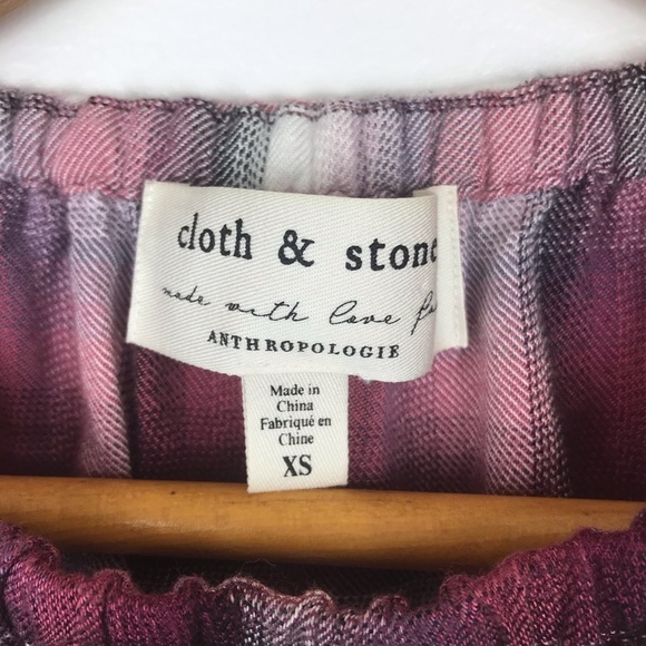 Anthropologie Cloth & Stone Blouse Size Xs - Picture 2 of 6